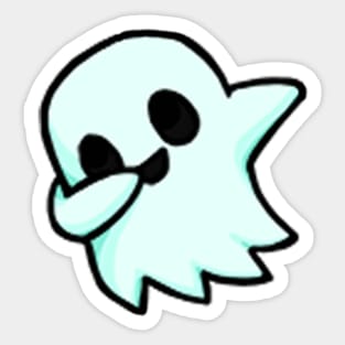 Dabbing Ghost Sticker Sticker